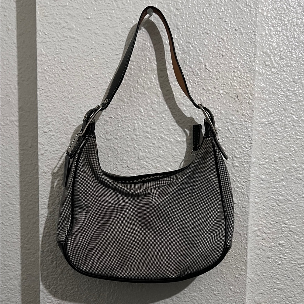 Gray Coach Shoulder Bag